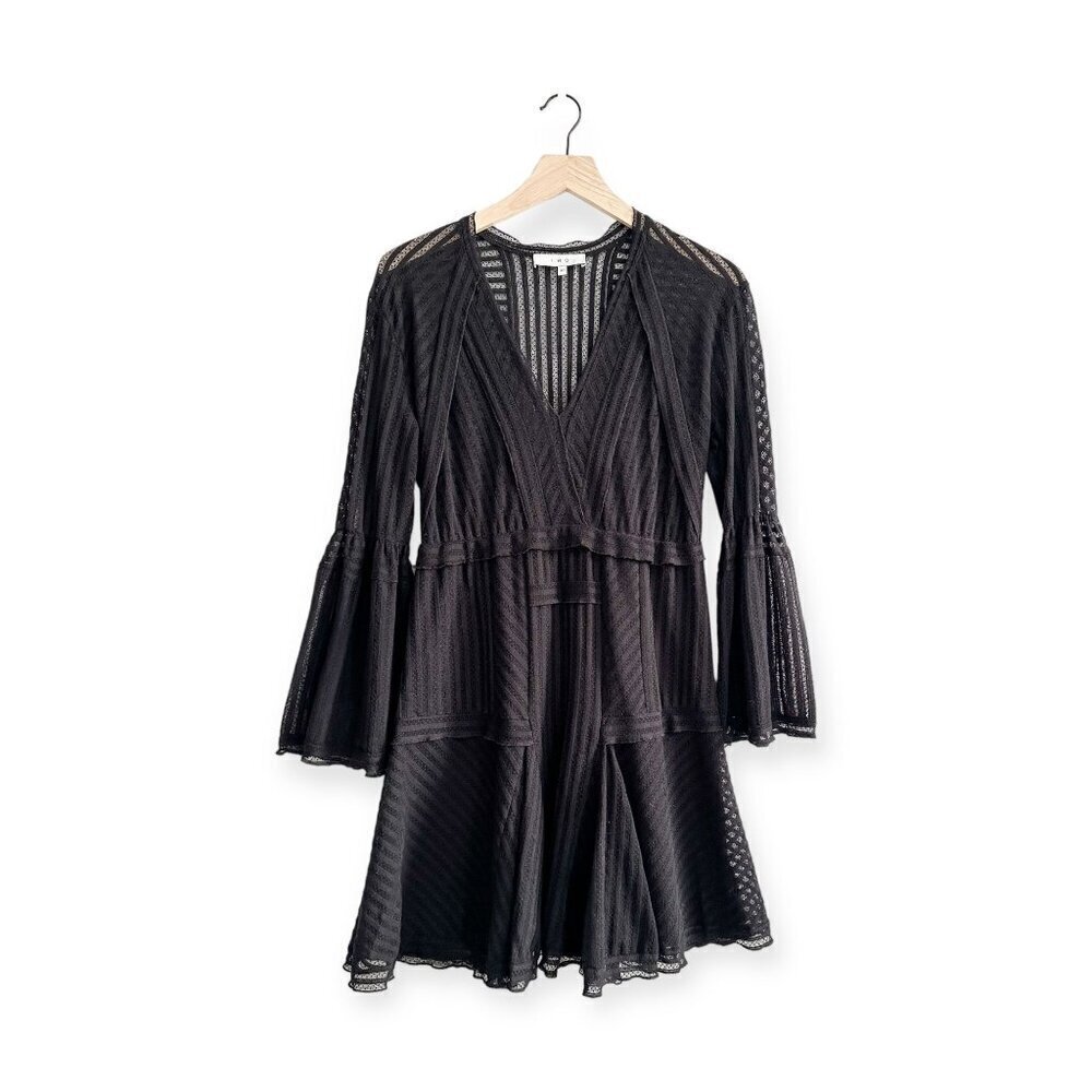 Iro Gwen Black Mesh Dress, Size‎ 40 EU/M